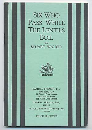 Bild des Verkufers fr Six Who Pass While the Lentils Boil zum Verkauf von Between the Covers-Rare Books, Inc. ABAA