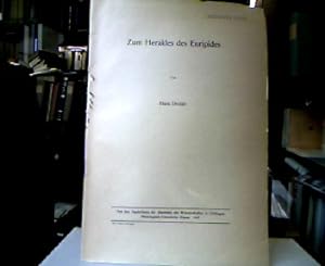 Bild des Verkufers fr Zum Herakles des Euripides. zum Verkauf von Antiquariat Michael Solder