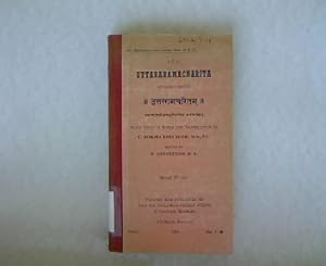 Uttararamacaritam of Bhavabhuti. Sri Balamanorama Series 50, 51.