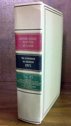 Bild des Verkufers fr United States Statutes at Large. Volume 85 (1971) zum Verkauf von The Lawbook Exchange, Ltd., ABAA  ILAB