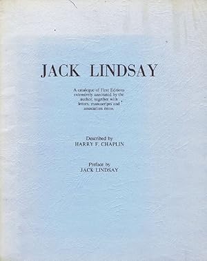 Seller image for JACK LINDSAY for sale by Kay Craddock - Antiquarian Bookseller