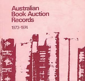 Bild des Verkufers fr AUSTRALIAN BOOK AUCTION RECORDS, 1973-1974 zum Verkauf von Kay Craddock - Antiquarian Bookseller
