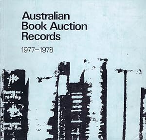 Bild des Verkufers fr AUSTRALIAN BOOK AUCTION RECORDS, 1977-1978 zum Verkauf von Kay Craddock - Antiquarian Bookseller