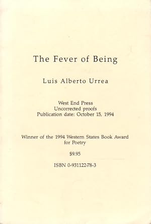 Seller image for THE FEVER OF BEING. for sale by Bookfever, IOBA  (Volk & Iiams)