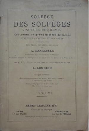 Seller image for Solfge des solfges. - 2e volume. for sale by Librairie les mains dans les poches