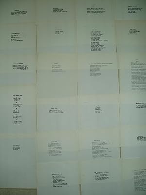 30 typescript poems, all apparently unpublished, authored by Eustace Mullins