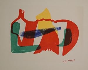 Multicoloured Reclining Figure. Vierfarbige Lithographie. 1967. Unten rechts auf dem Stein spiege...