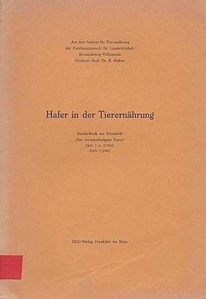 Seller image for Hafer in der Tierernhrung for sale by Antiquariat Immanuel, Einzelhandel