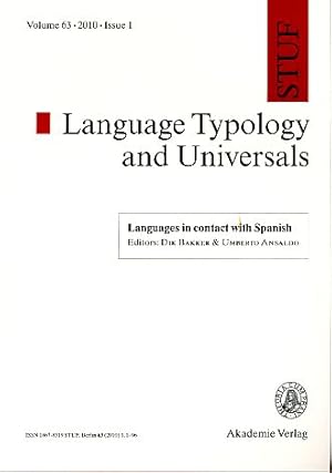 Seller image for Languages in contact with Spanish. STUF - Language Typology and Universals, Vol. 63, 2010, Issue 1. for sale by Fundus-Online GbR Borkert Schwarz Zerfa