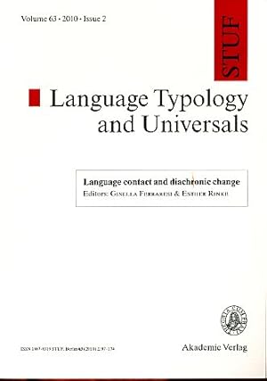 Immagine del venditore per Language contact and diachronic change. STUF - Language Typology and Universals, Vol. 63, 2010, Issue 2. venduto da Fundus-Online GbR Borkert Schwarz Zerfa