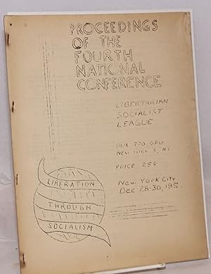 Seller image for Proceedings of the Fourth National Conference for sale by Bolerium Books Inc.