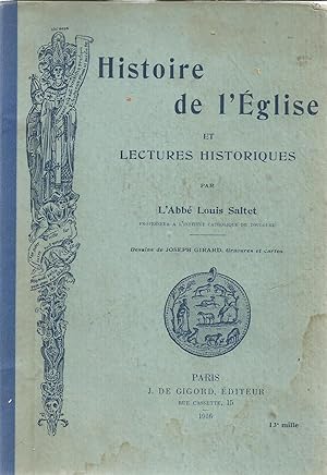 Image du vendeur pour Histoire de l'glise et lectures historique mis en vente par Joie de Livre