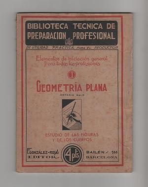 Imagen del vendedor de Geometra plana a la venta por Librera El Crabo