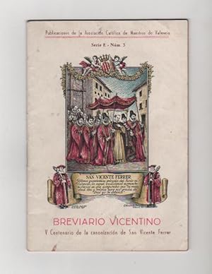 Seller image for Brevario vicentino for sale by Librera El Crabo