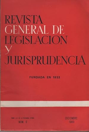 Imagen del vendedor de Revista general de legislacin y jurisprudencia. N 6 a la venta por Librera El Crabo