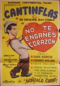 Imagen del vendedor de No te engaes Corazn. [Movie poster / Cartel de la pelcula]. a la venta por Wittenborn Art Books