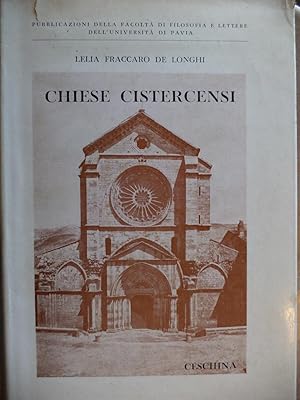 Imagen del vendedor de L'Architettura delle Chiese Cistercensi Italiane con particolare riferimento ad un gruppo omogeneo dell'Italia Settentrionale a la venta por Antonio Pennasilico