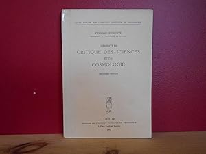 Elements de critique des sciences et de cosmologie