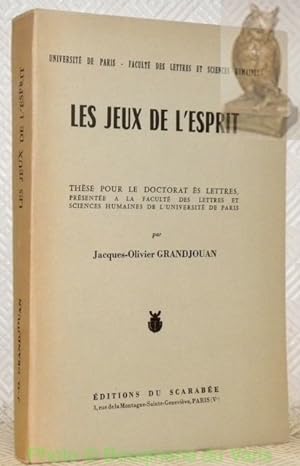 Seller image for Les jeux de l'esprit. Thse. for sale by Bouquinerie du Varis
