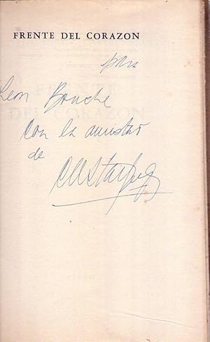 Imagen del vendedor de FRENTE DEL CORAZON [Firmado / Signed] a la venta por Buenos Aires Libros