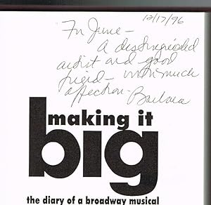 Making It Big: The Diary of a Broadway Musical (SIGNED COPY)