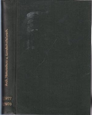 Archiv für Naturschutz und Landschaftsforschung. 1977/1978, Band 17 und 18.