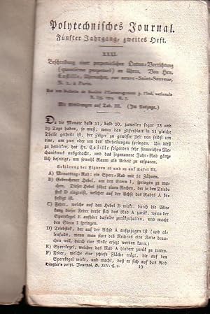 Immagine del venditore per Polytechnisches Journal. Band 14. Heft 2. (1824). (5. Jahrgang, 2. Heft ) venduto da Antiquariat Carl Wegner