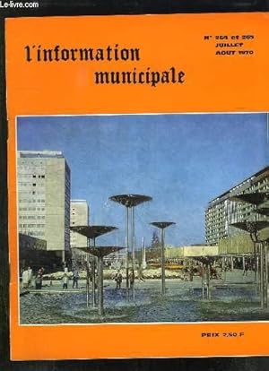 Seller image for L INFORMATION MUNICIPALE N 264 ET 265. AOUT 1970. SOMMAIRE: DECLARATION DES PARTIS DE GAUCHE, REFORME DES FINANCES LOCALES DEVANT LE SENAT, LE PROBLEME DES TRANSPORT DANS LA REGION PARISIENNE. for sale by Le-Livre