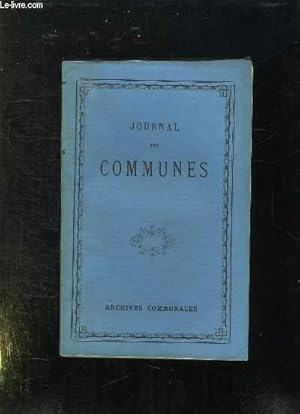 Image du vendeur pour JOURNAL DES COMMUNES. TOME 51em. mis en vente par Le-Livre