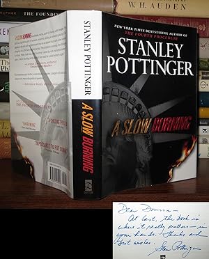 Seller image for A SLOW BURNING Signed 1st for sale by Rare Book Cellar