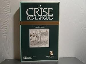Bild des Verkufers fr La crise des langues zum Verkauf von Bidonlivre