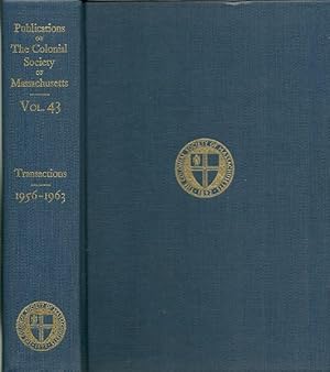 Publications of the Colonial Society of Massachusetts Vol.43