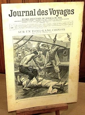 Seller image for SUR UN TONG-KANG CHINOIS - JOURNAL DES VOYAGES ET DES AVENTURES DE TERRE ET DE MER - NO 937 - 23 JUIN 1895 for sale by Livres 113