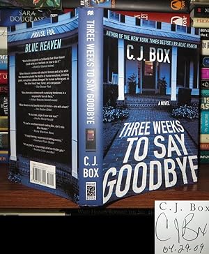 Seller image for THREE WEEKS TO SAY GOODBYE Signed 1st for sale by Rare Book Cellar