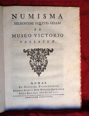 NUMISMA H. EQUITUS ODAM EX MUSEO VICTORIO PROLATUM.