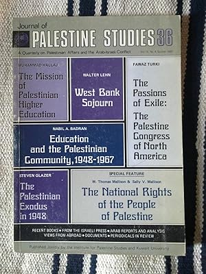 Journal Of Palestine Studies - A Quarterly On Palestinian Affairs And The Arab-Israeli Conflict