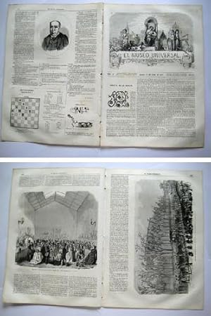 Seller image for EL MUSEO UNIVERSAL. 30 abril 1865. Nm.18, ao IX. for sale by Librera Maestro Gozalbo