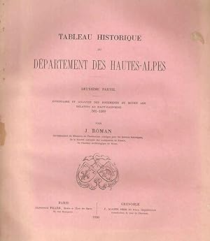 Tableau historique du Département des Hautes-Alpes.Deuxieme partie
