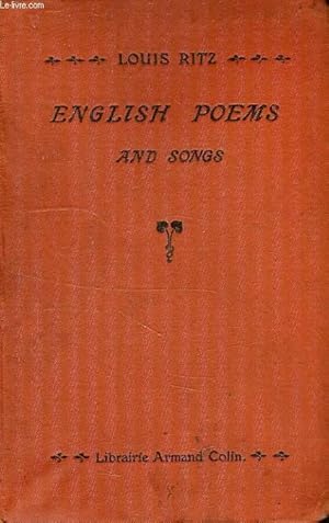 Seller image for ENGLISH POEMS AND SONGS for sale by Le-Livre