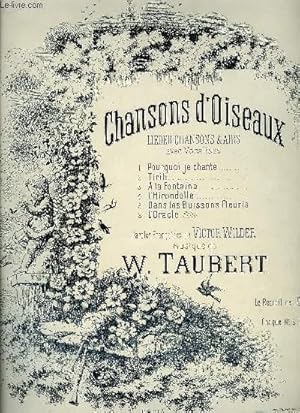 Image du vendeur pour CHANSONS D'OISEAUX mis en vente par Le-Livre