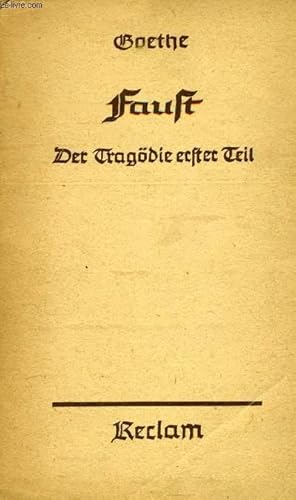 FAUST, DER TRAGÖDIE ERSTER TEIL