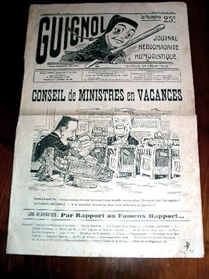 Guignol. Journal hebdomadaire satirique, n° 1040, samedi 8 Septembre 1934 - Conseil des Ministres...