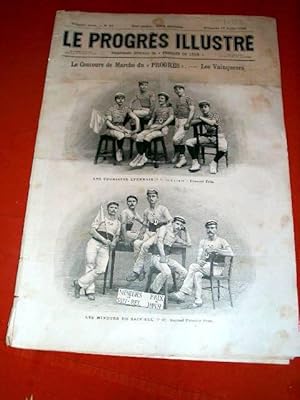 Bild des Verkufers fr Le Progrs illustr", supplment littraire N 83 du 17 juillet 1892 (4 feuilles/8 pages). Les gravures : Le Concours de Marche du Progrs, les Vainqueurs Les Touristes Lyonnais Premier Prix, Les Mineurs de Saint-Bel, Second premier Prix - L'etincelle d' zum Verkauf von JOIE DE LIRE