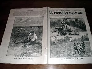 Bild des Verkufers fr Le Progrs illustr", supplment littraire N 27 du 21 juin 1891 (4 feuilles/8 pages). Les gravures : Le Drame d'Oullins - Promenade  Crmieu - La Fenaison. zum Verkauf von JOIE DE LIRE