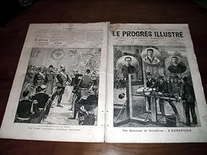 Bild des Verkufers fr Le Progrs illustr", supplment littraire N 33 du 2 Aot 1891 (4 feuilles/8 pages). Les gravures : Les assassins de Courbevoie : L'excution, Mre Berland, Dore, Fils Berland - Le Czar recevant l'Amiral Gervais. zum Verkauf von JOIE DE LIRE