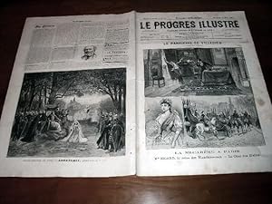 Bild des Verkufers fr Le Progrs illustr", supplment littraire N 13 du 15 mars 1891 (4 feuilles/8 pages). Les gravures : Le parricide de Villedieu -La Mi-Carme  Paris - Types de la rue - Les Monuments de Lyon - M. Corbon zum Verkauf von JOIE DE LIRE