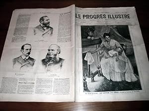 Bild des Verkufers fr Le Progrs illustr", supplment littraire N 65 du 13 mars 1892 (4 feuilles/8 pages). Les gravures : Le Lever du bb d'aprsle tableau de Faivre - Les Nouveaux Ministres :MM. Loubet, Cavaignac, Ricard. zum Verkauf von JOIE DE LIRE