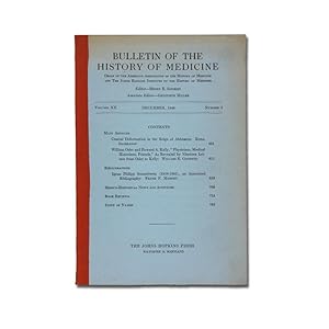 Ignaz Philipp Semmelweis (1818-1865), an Annotated Bibliography. 54 S. In: Bulletin of the Histor...