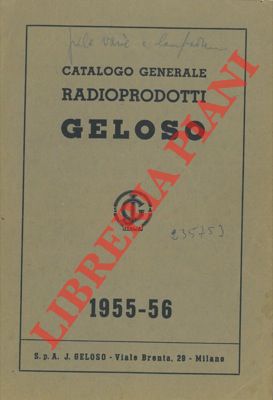 Catalogo generale radioprodotti. 1955-56.