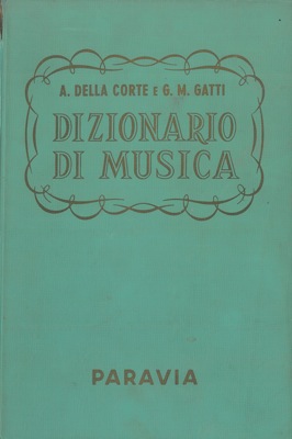 Dizionario di musica.